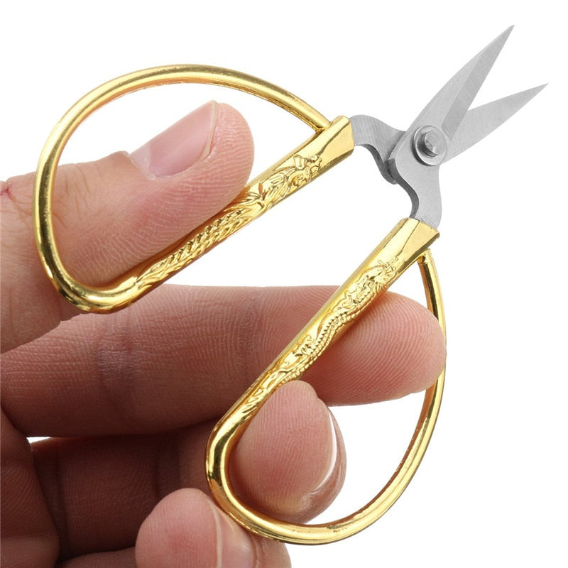 Vintage-Type Gold Sewing Scissors, 8.5 cm - Craft World
