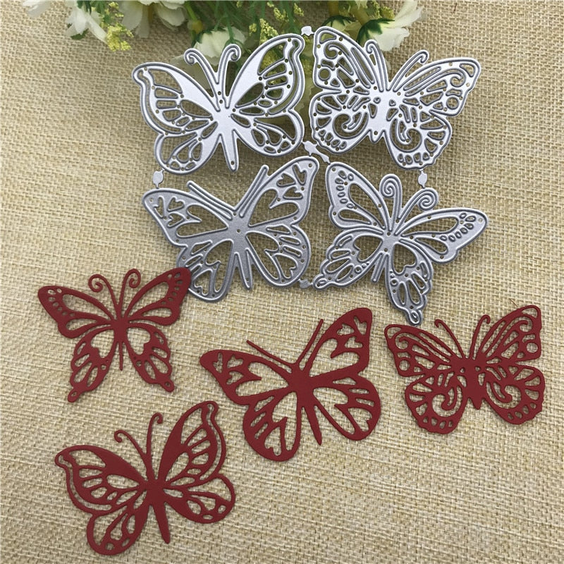 Dainty Butterfly Cutting Dies, 4 Pieces - Craft World