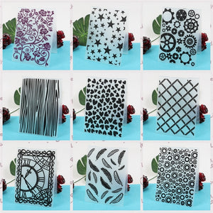 Gorgeous Embossing Folders, Various Designs,10.5 cm x 14.8 cm/4.13 in x 5 .82 in - Craft World