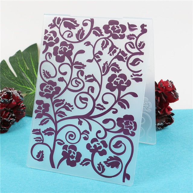 Gorgeous Embossing Folders, Various Designs,10.5 cm x 14.8 cm/4.13 in x 5 .82 in - Craft World