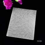 Beautiful Embossing Folders, Various Designs, 10.5 cm x 15.5 cm - Craft World