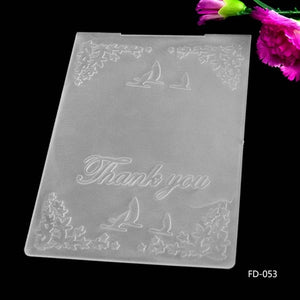 Beautiful Embossing Folders, Various Designs, 10.5 cm x 15.5 cm - Craft World