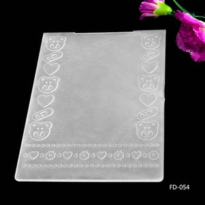 Beautiful Embossing Folders, Various Designs, 10.5 cm x 15.5 cm - Craft World