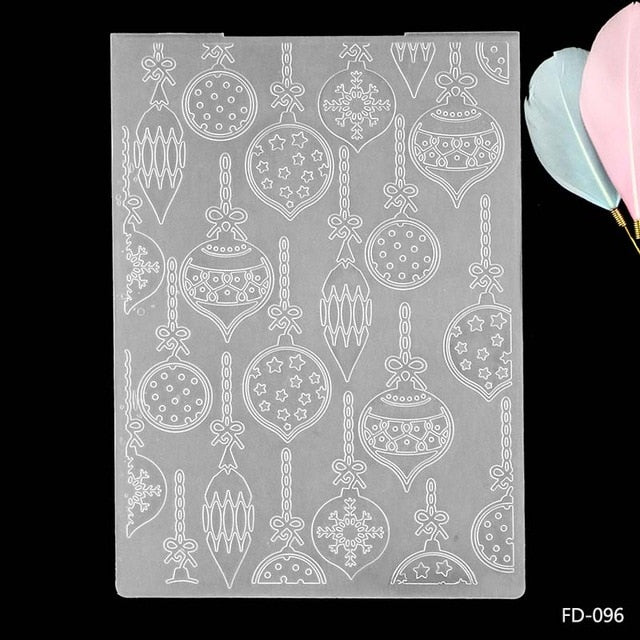 Beautiful Embossing Folders, Various Designs, 10.5 cm x 15.5 cm - Craft World