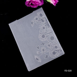 Beautiful Embossing Folders, Various Designs, 10.5 cm x 15.5 cm - Craft World