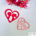 Cute Hearts Metal Cutting Die, 13.5 cm x 6.1 cm/5.31 in x 2.40 in - Craft World